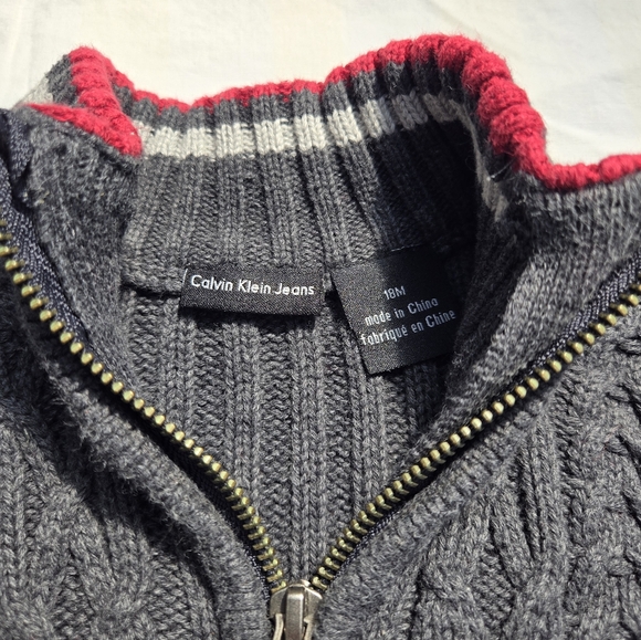 Calvin Klein Toddler Boys Sweater Cardigan - Picture 8 of 8